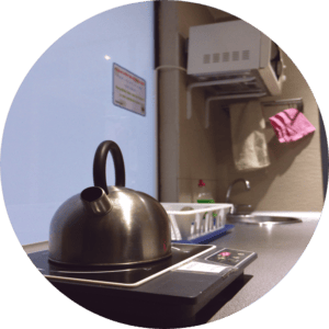 tea kettle at acyh barcelona kitchen