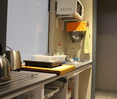 barcelona hostel kitchen