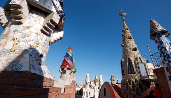 roof of palau guell