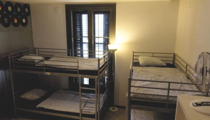 hostel dormitory room